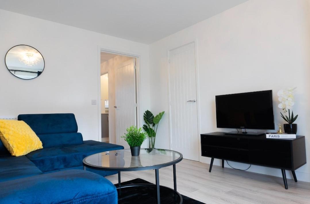 Villa Stylish House With Private Parking Glasgow Esterno foto