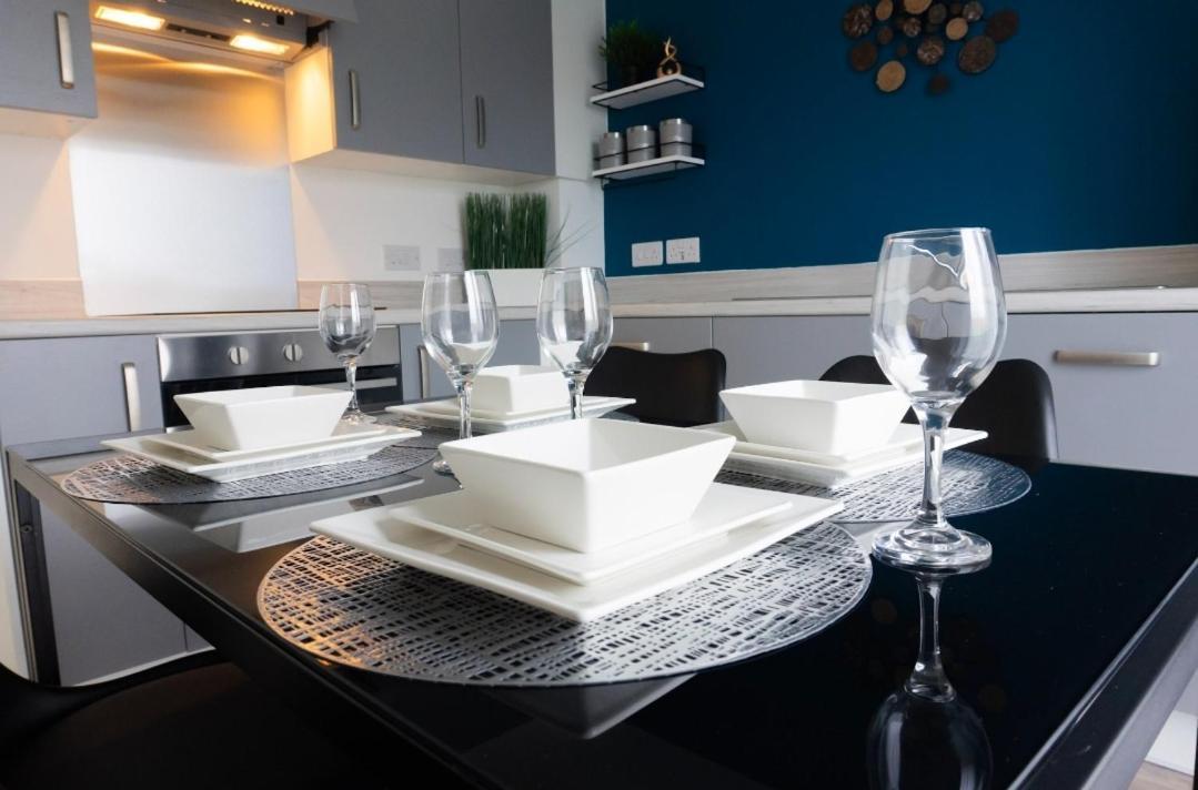 Villa Stylish House With Private Parking Glasgow Esterno foto