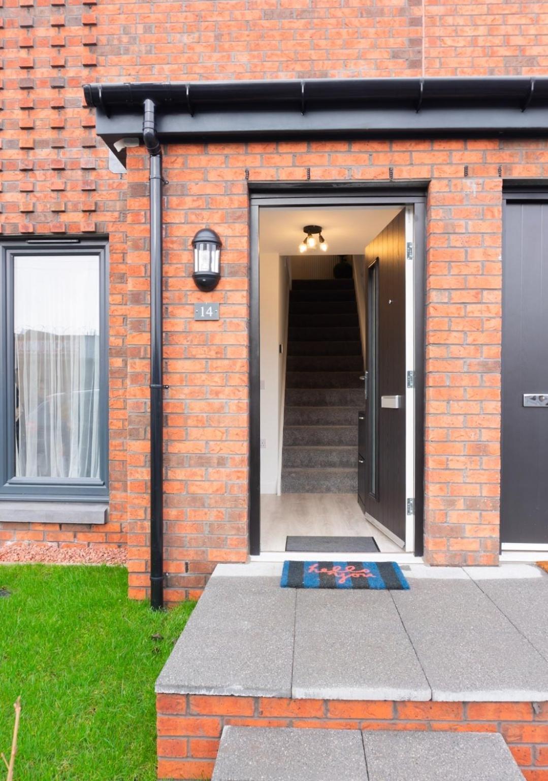 Villa Stylish House With Private Parking Glasgow Esterno foto